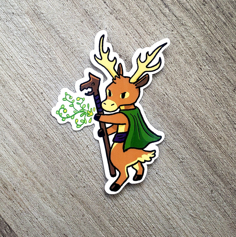 Deer Druid- Animal Adventurer Vinyl Sticker