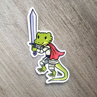 Lizard Warrior- Animal Adventurer Vinyl Sticker