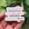 Pen and Sword Vinyl Sticker