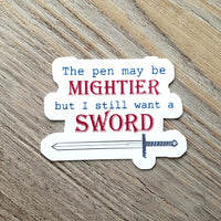 Pen and Sword Vinyl Sticker