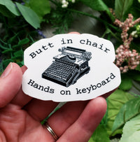 Hands on Keyboard Vinyl Sticker