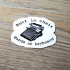 Hands on Keyboard Vinyl Sticker