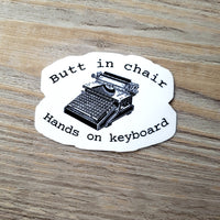 Hands on Keyboard Vinyl Sticker