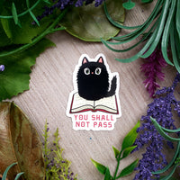 The Cat's on Your Book Vinyl Sticker