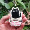 The Cat's on Your Book Vinyl Sticker