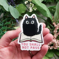 The Cat's on Your Book Vinyl Sticker