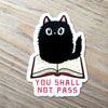 The Cat's on Your Book Vinyl Sticker