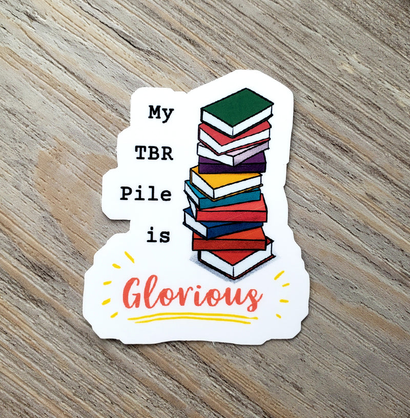 TBR Pile Vinyl Sticker