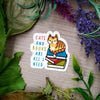 Cats and Books Vinyl Sticker