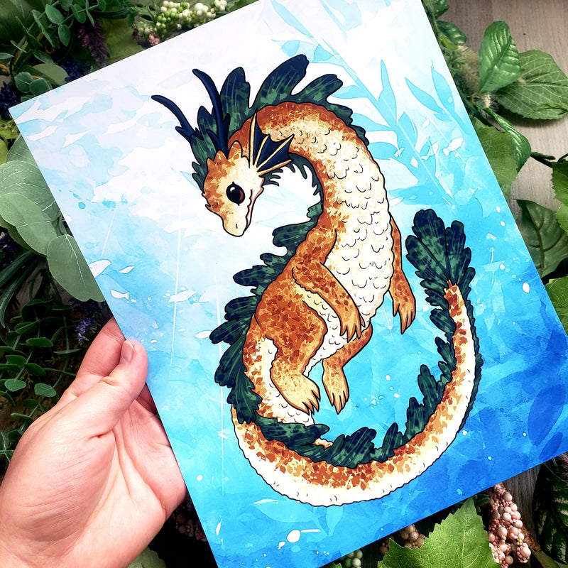 Sandy Sea Dragon Fine Art Print