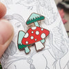 Mushroom Trio Hard Enamel Pin