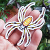 Golden Silk Orb-weaver Spider Vinyl Sticker