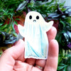 Vintage Halloween Sad Ghost Vinyl Sticker