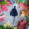 Vintage Halloween Mothman Vinyl Sticker