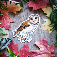 Barn Owl Vinyl Sticker